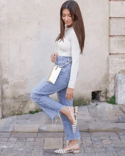 Online Casual Mode Babies femme he à talon - Fatima Blanc