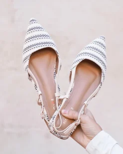 Online Casual Mode Babies femme he à talon - Fatima Blanc