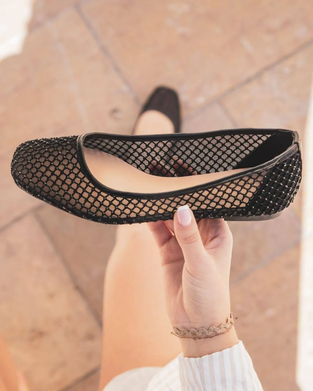Sale Casual Mode Ballerines femme plates confort es - Stéphanie Noir