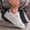 New Casual Mode Basket femme ée à lacets - Patricia Argent