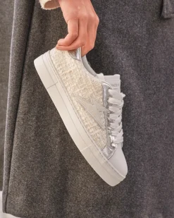 New Casual Mode Basket femme ée à lacets - Patricia Argent
