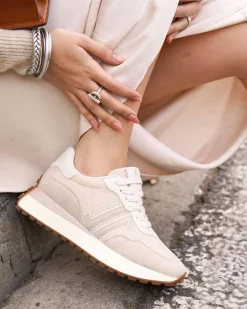 Discount Casual Mode Basket femme à lacets - CL77 Beige