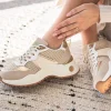 Discount Casual Mode Basket femme à lacets - Ruth Beige
