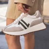 Hot Casual Mode Basket femme à lacets - CL82 Beige