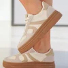 Discount Casual Mode Basket femme à lacets - Sophia Beige