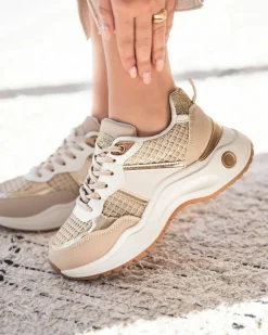 Discount Casual Mode Basket femme à lacets - Ruth Beige
