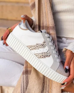 Online Casual Mode Basket femme he lacets - CL59 WHITE Blanc