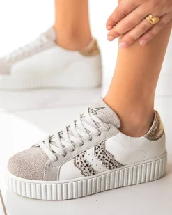 Online Casual Mode Basket femme he lacets - CL59 WHITE Blanc