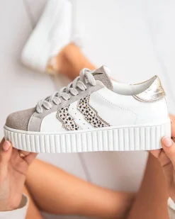 Online Casual Mode Basket femme he lacets - CL59 WHITE Blanc