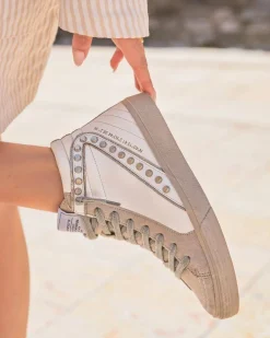 Outlet Casual Mode Basket femme he montante - Eurydice Blanc