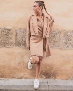 Fashion Casual Mode Basket femme he semelle épaisse à lacets - Elora Blanc
