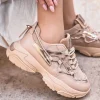 New Casual Mode Basket femme à lacets sneakers - Siena Camel