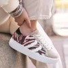 Outlet Casual Mode Basket femme à lacets - CL67 TIGER Camel