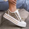 Online Casual Mode Basket femme compensée léopard à lacets - Ludivine Leopard