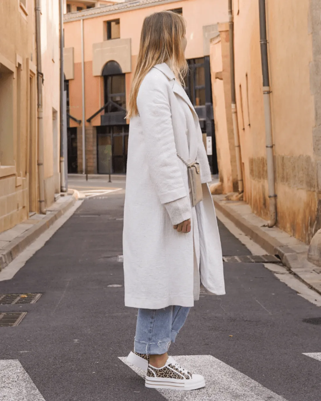 Online Casual Mode Basket femme compensée léopard à lacets - Ludivine Leopard