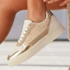 Sale Casual Mode Basket femme compensée à lacets - Édith Taupe