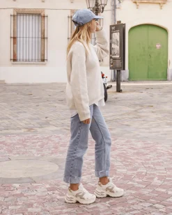 Hot Casual Mode Basket femme compensée à lacets - Arya Taupe