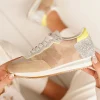 New Casual Mode Basket femme confort militaire à lacets - Matija Beige