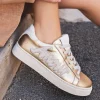 Outlet Casual Mode Basket femme dée à lacets - Isabella Or