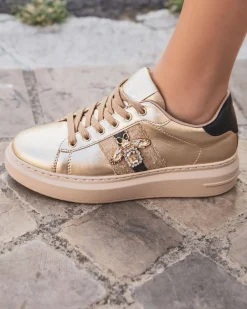 Outlet Casual Mode Basket femme dée née de bijoux à lacets - Aliyah Or