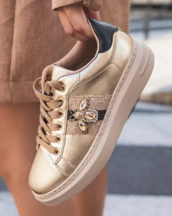 Outlet Casual Mode Basket femme dée née de bijoux à lacets - Aliyah Or