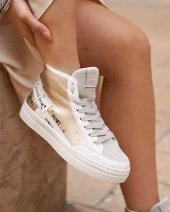 New Casual Mode Basket femme montante dée - Gabrielle Or