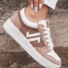 Best Casual Mode Basket femme à lacets - CL81 Taupe