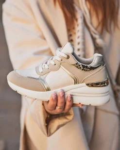 Sale Casual Mode Basket femme à lacets - Emery Taupe