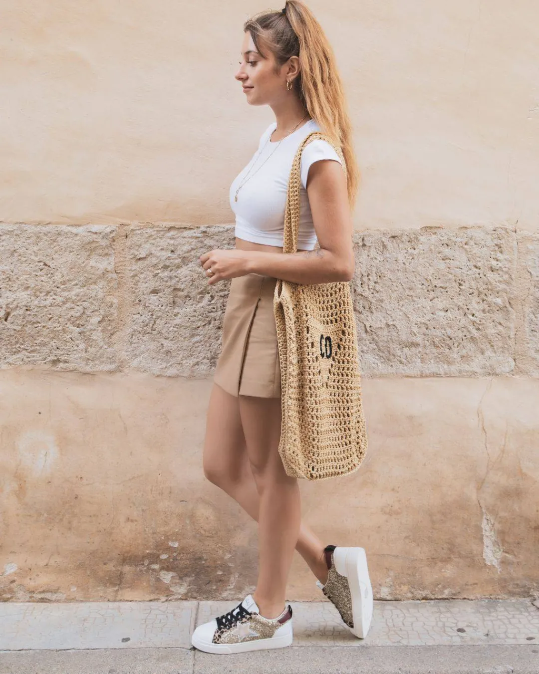 Discount Casual Mode Basket femme étoile dée à lacets - Ingrid Or