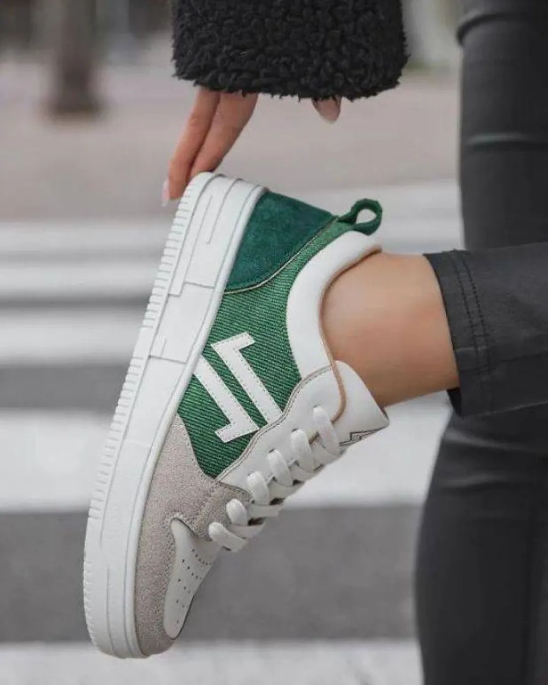 Clearance Casual Mode Basket femme e à lacets - CL68 GREEN Vert
