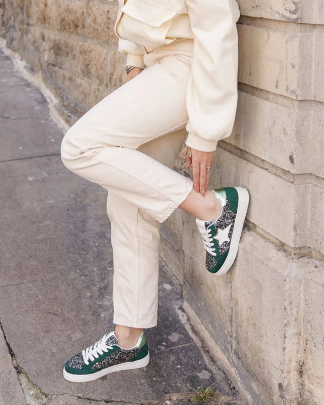 Online Casual Mode Basket femme e à lacets - Castille Vert