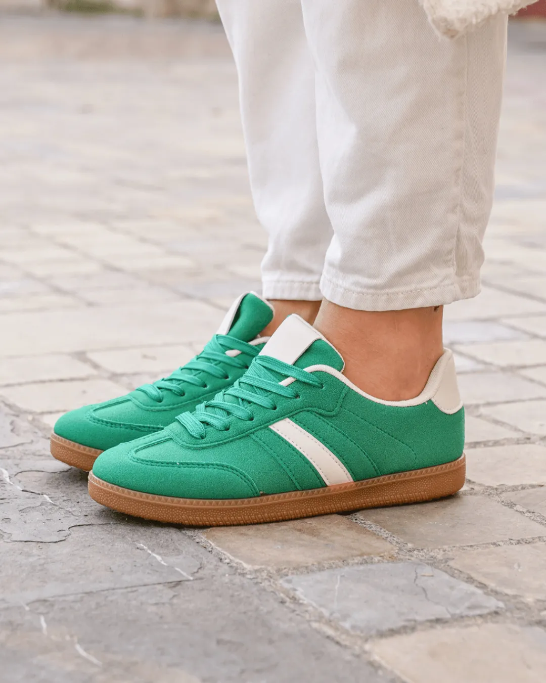 Sale Casual Mode Basket femme e à lacets - Joséphine Vert