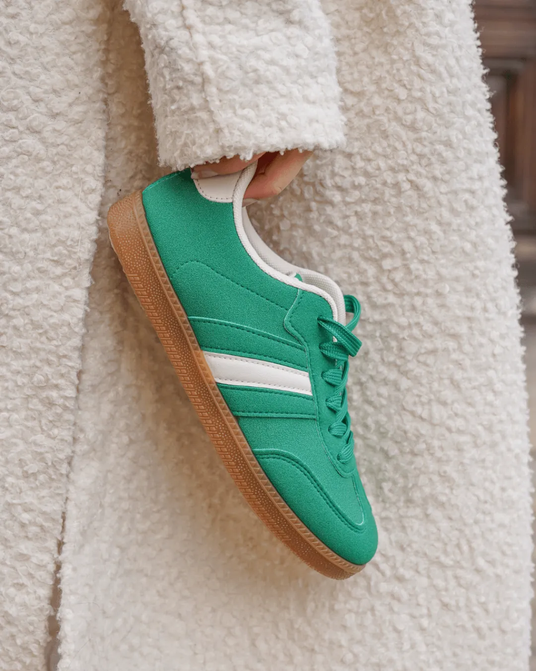 Sale Casual Mode Basket femme e à lacets - Joséphine Vert