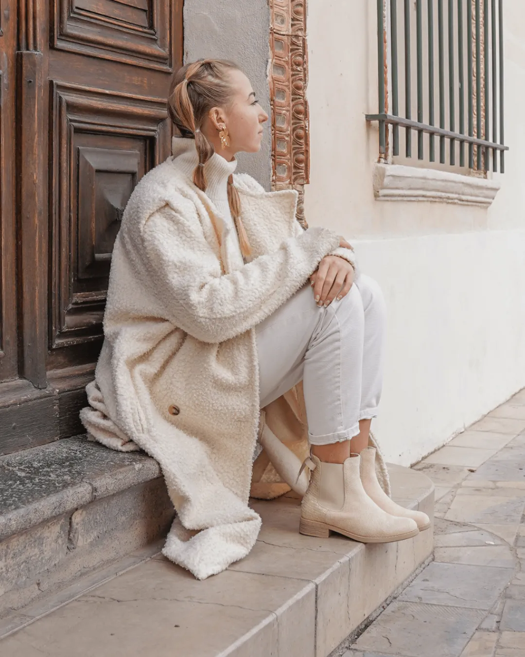 Clearance Casual Mode Bottines femme avec ruban - Constance Beige
