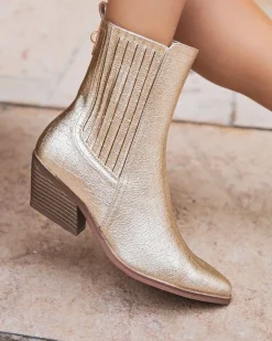 New Casual Mode Bottines femme dées à talon - Landry Or