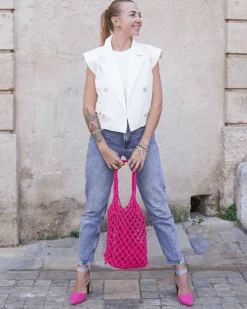 Hot Casual Mode Escarpins femme fuchsia à talon - Maryam Rose