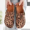 Hot Casual Mode Mules femme léopard avec boucle - Judy Leopard
