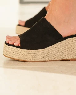 Online Casual Mode Sandale femme compensée e - Pascale Noir