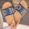 Sale Casual Mode Sandale femme plate confort - Johanna Bleu