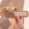 Best Casual Mode Sandale femme plate confort - Béatrice Camel