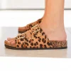 Online Casual Mode Sandale femme plate mule léopard - Adelmire Leopard