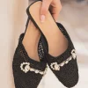 Discount Casual Mode Sandale femme plate mule - Paula Noir