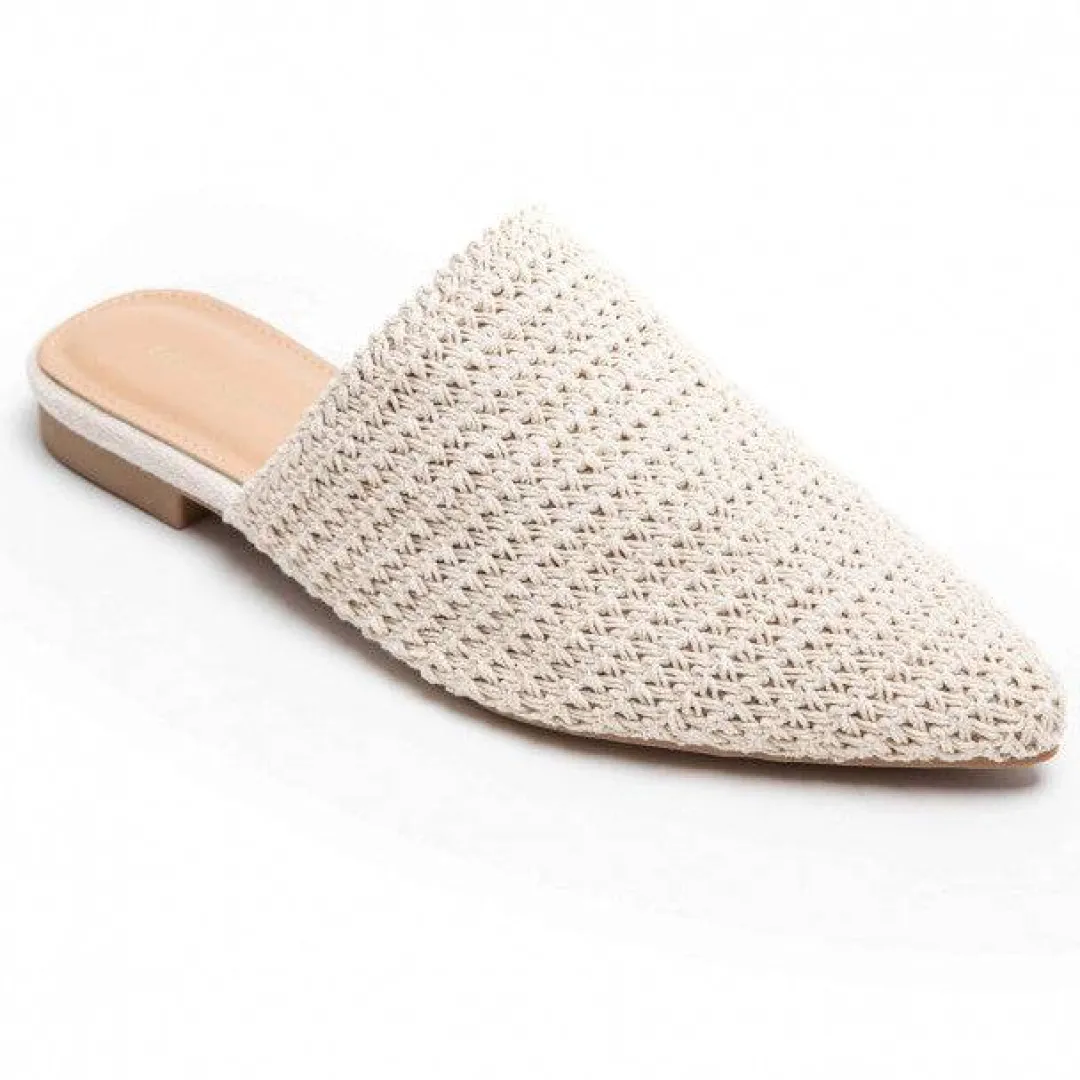 Discount Casual Mode Sandale femme plate mule - Helga Beige