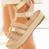 Clearance Casual Mode Sandale femme plateforme - Hélena Taupe