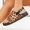Sale Casual Mode Sandale femme plateforme léopard - Kenza Leopard