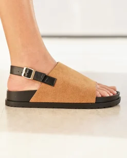 Fashion Casual Mode Sandale femme plateforme - Kenza Camel