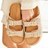 Discount Casual Mode Sandale femme plateforme - Orlane Beige