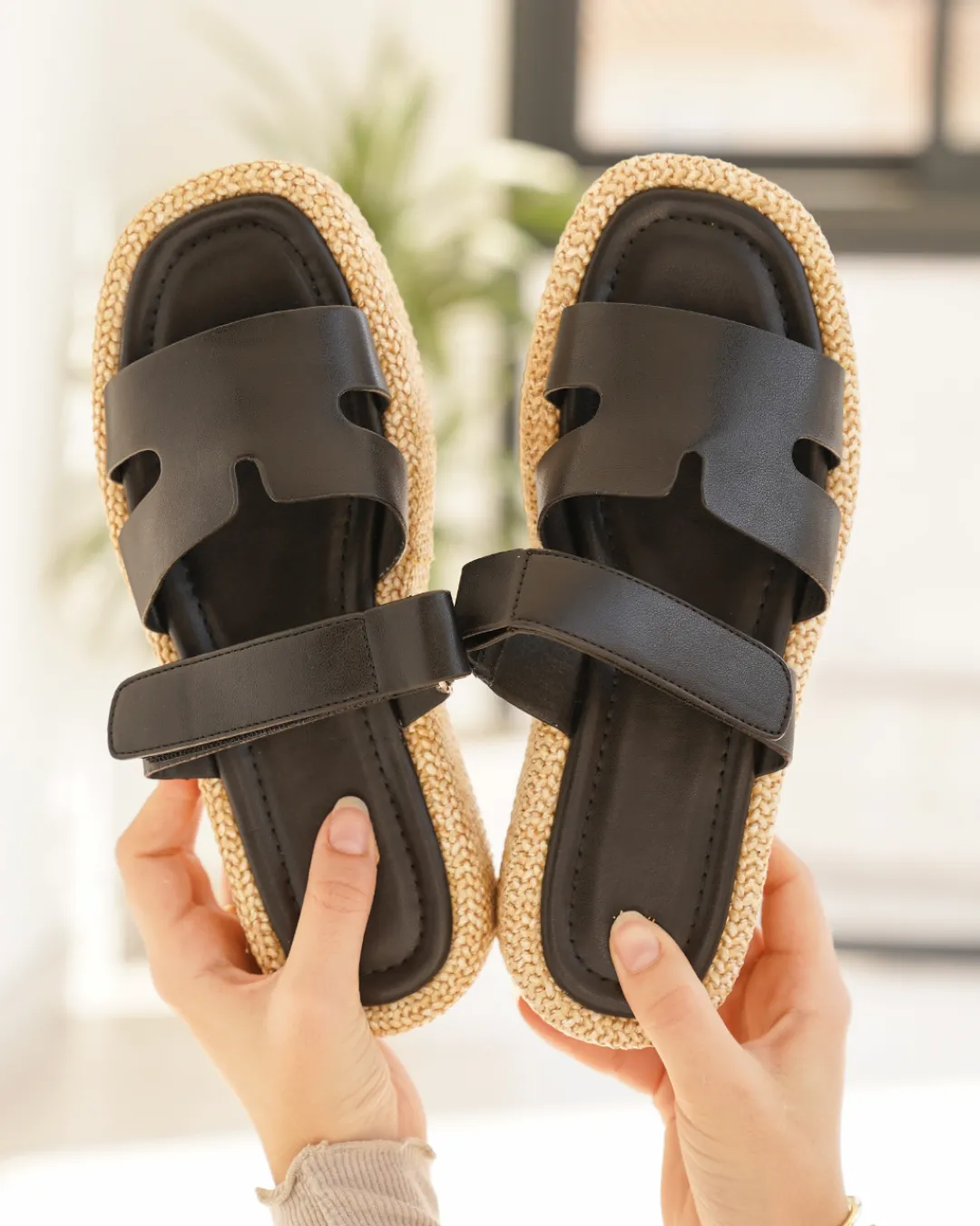 Online Casual Mode Sandale femme plateforme mule e - Bathilde Noir