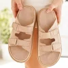 New Casual Mode Sandale femme plateforme mule - Laure Taupe