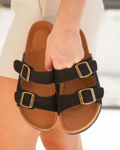 Hot Casual Mode Sandale femme plateforme mule e - Oksana Noir